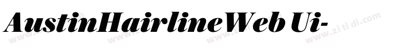 AustinHairlineWeb Ui字体转换